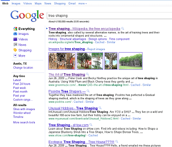 tree shaping google search